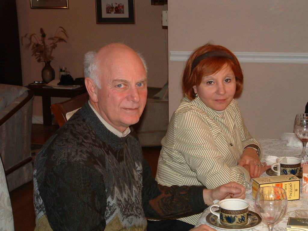 2004, февраль, Нью-Джерси, А.Мессерер с женой Наташей