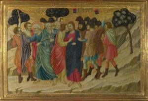Уголино ди Нерио «Предательство Иуды и арест Христа» (14 век, Сиена)