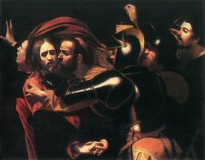 Караваджо (16 век). Поцелуй Иуды