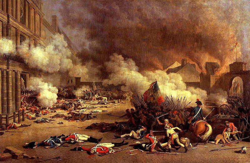 Французская революция — очень быстро скатилась к социальному хаосу и кровопролитию