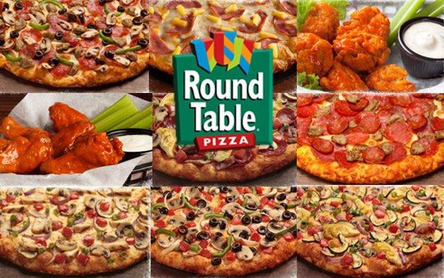 Round Table Pizza — рекламный плакат