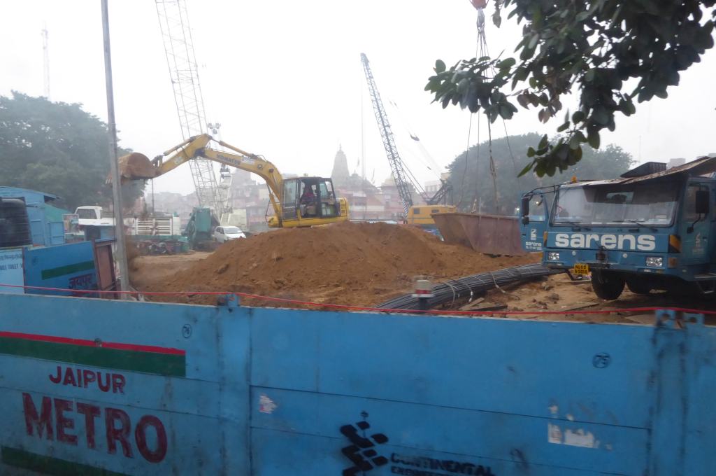 Строительство новой линии метро в Джайпуре
