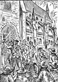 Ксилогравюра, иллюстрация к книге "Кромвель"