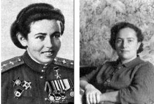 Боевые подруги. Полина Гельман (1924 — 2010), 46-й авиаполк, лётчица — еврейка — Герой Советского Союза. Анжелика (Алла) Ирлина, сержант ВВС 46-го авиаполка (1923 — 2017) 