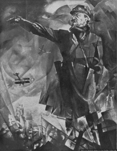 Фото с уничтоженного портрета Л. Д. Троцкого работы Ю. П. Анненкова (1923 год)