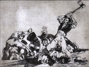 49. Франциско Гойя. Несчастья войны, 1812 (опубликовано в 1863)
