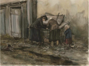 71. Иван Владимиров. Поиски съедобного в помойной яме. 1919