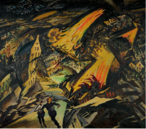 Людвиг Мейднер. Апокалиптический пейзаж, 1912