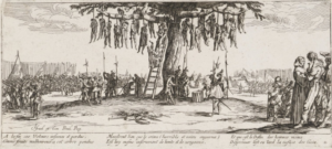 87. Жак Калло. Дерево повешенных, 1633