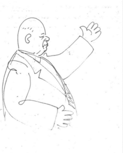 Н. С. Хрущёв (этот мой рисунок сделан в 1964, последнем «хрущёвском», году)