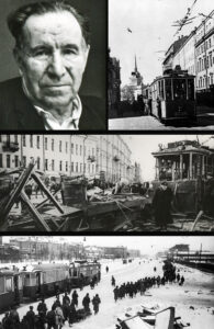 Михаил Хрисанфович Сорока, каким я его запечатлел в 1983-м, и три мгновения из жизни ленинградского блокадного трамвая…