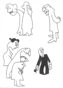 Вариации на темы графики Адольфа Гофмейстера (мои рисунки 1963 года)
