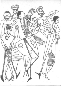 Молодёжная субкультура эпохи «оттепели» (мои рисунки 1963 года)